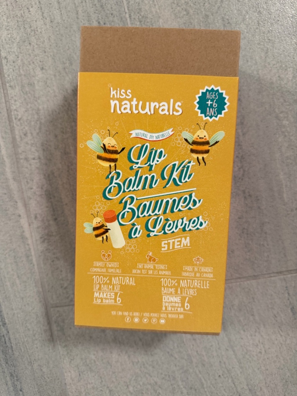 Yellow Lip Balm Kit STEM for Kids